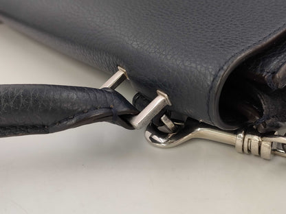 CELINE Trapeze Shoulder Bag Navy