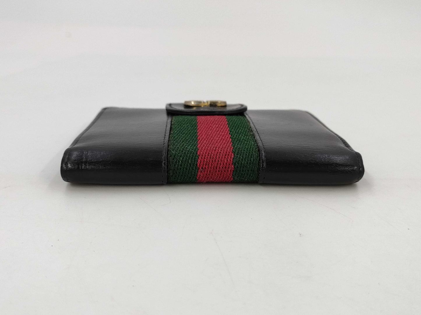 GUCCI Sherry Line Leather Mini Wallet
