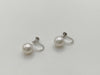 Pearl diameter: approx. 7.8-7.9mm, PT900, 2.4g, earrings 