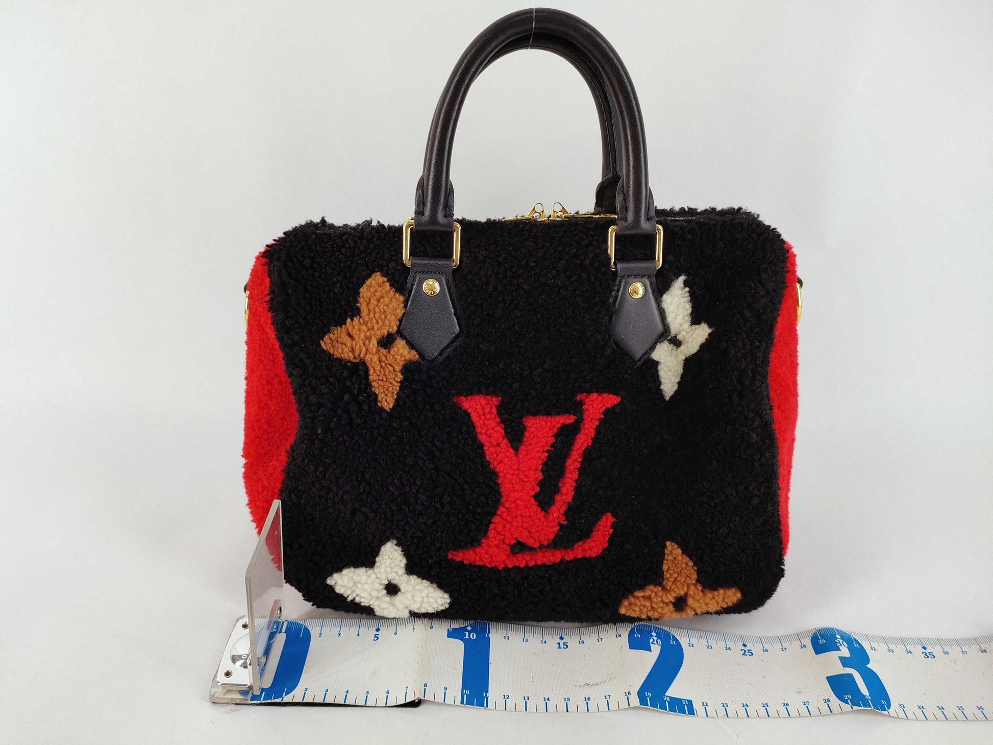 LOUIS VUITTON Monogram Teddy Speedy Bandouliere 25 M55423 Handbag