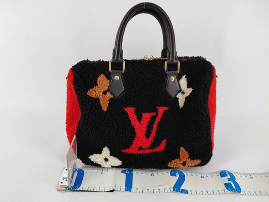 LOUIS VUITTON Monogram Teddy Speedy Bandouliere 25 M55423 Handbag