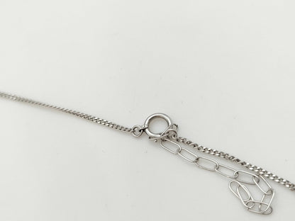 E0.12ct Diamond PT900/850 4.0g Necklace 