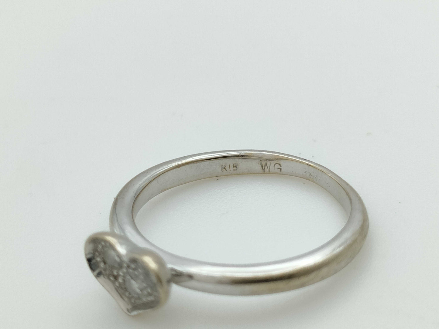 Diamond K18WG 2.5g Ring 