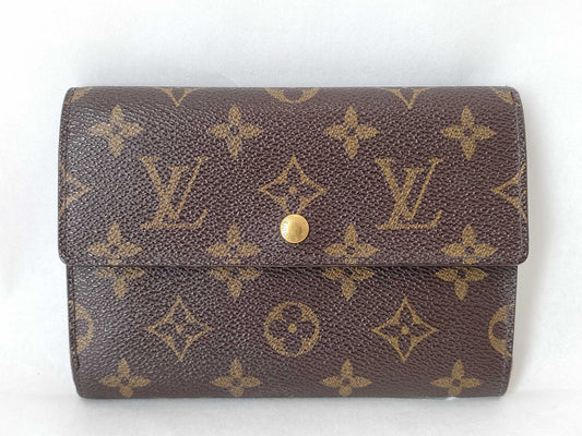 LOUIS VUITTON Monogram Louis Vuitton Monogram M61202 Porte Tresor Etui Papier Wallet