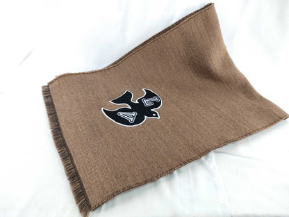 LOUIS VUITTON Limited Edition 100% Wool Scarf Brown