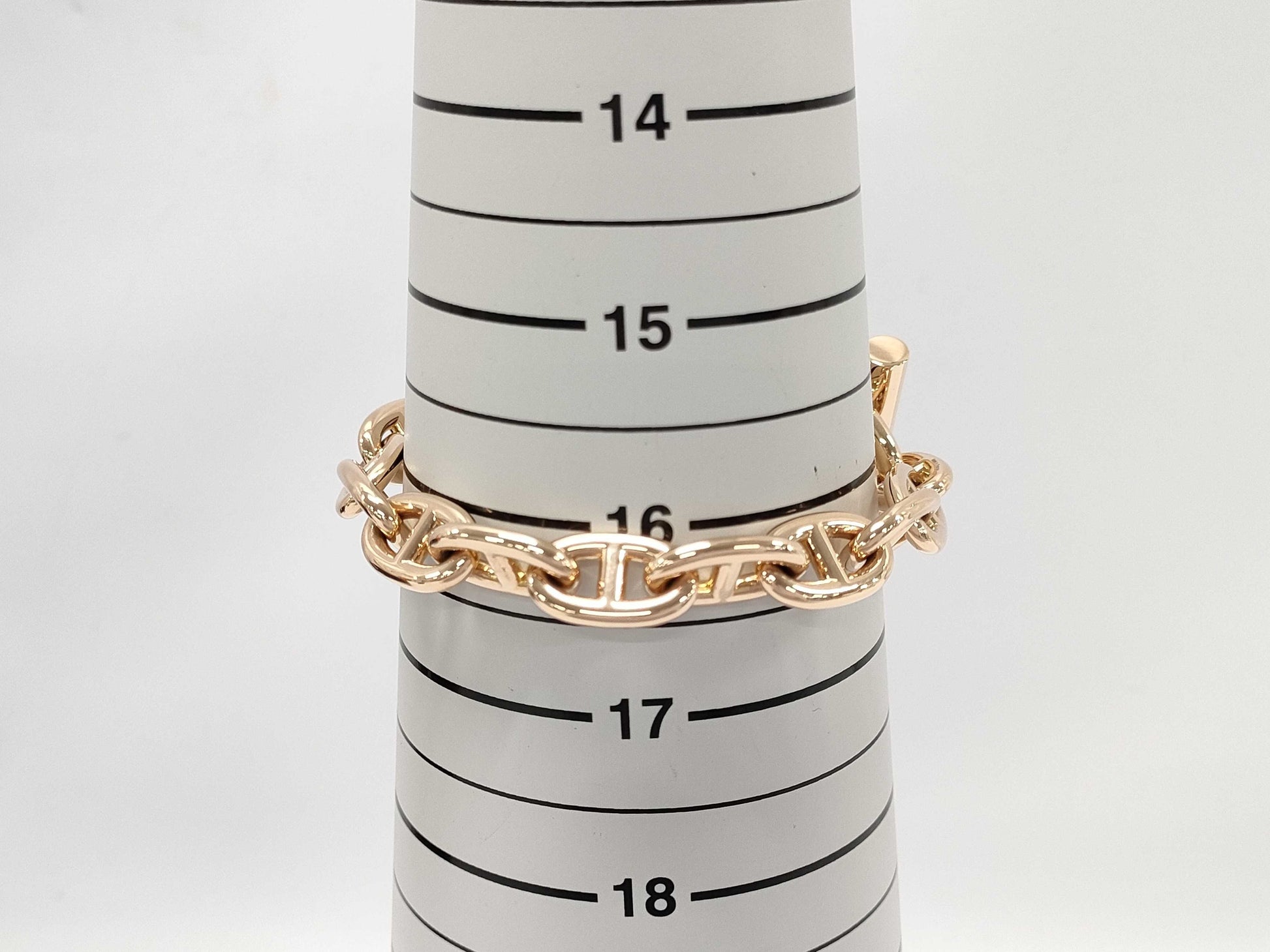 HERMES Chaine d'Ancre MM 15-link PG Au750 78.7g Bracelet/Bangle 