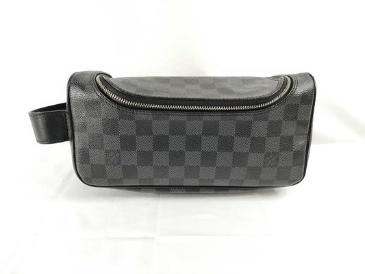 LOUIS VUITTON Damier Graphite Toilette Pouch N47625 BA0123 Handbag