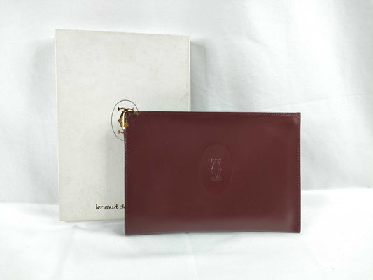 Cartier Must Cartier Must Leather Clutch Pouch