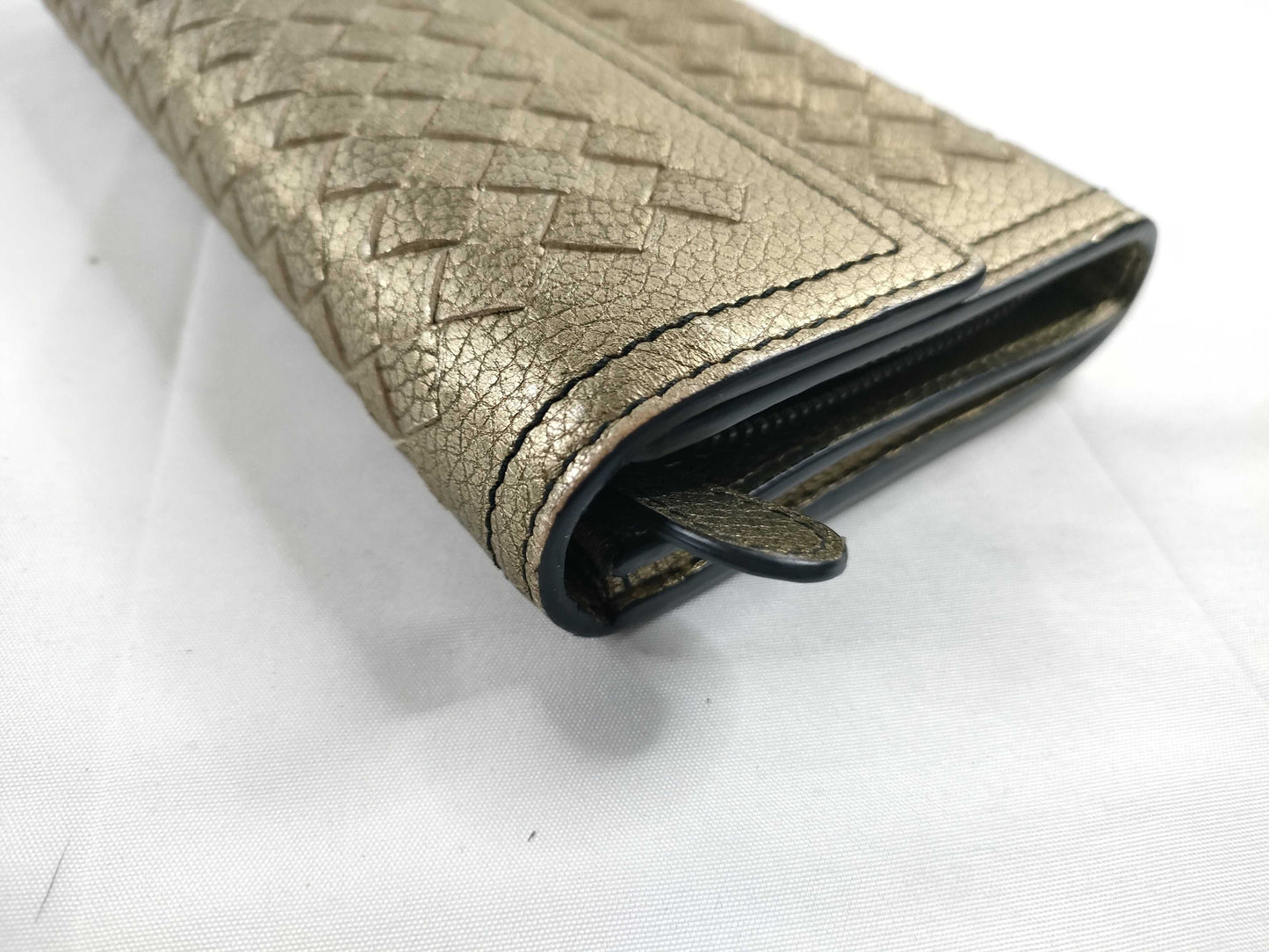 BOTTEGA VENETA Metallic Long Wallet