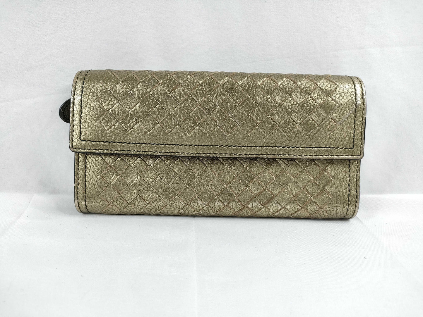 BOTTEGA VENETA Metallic Long Wallet