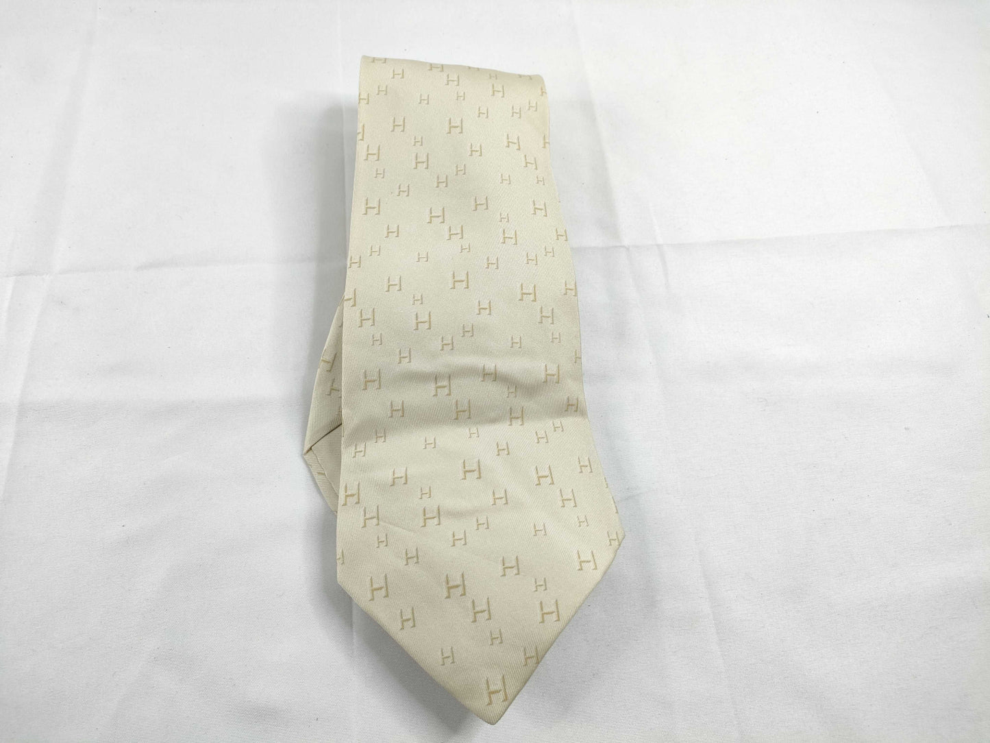 HERMES Hermes Tie Cream Other Accessories