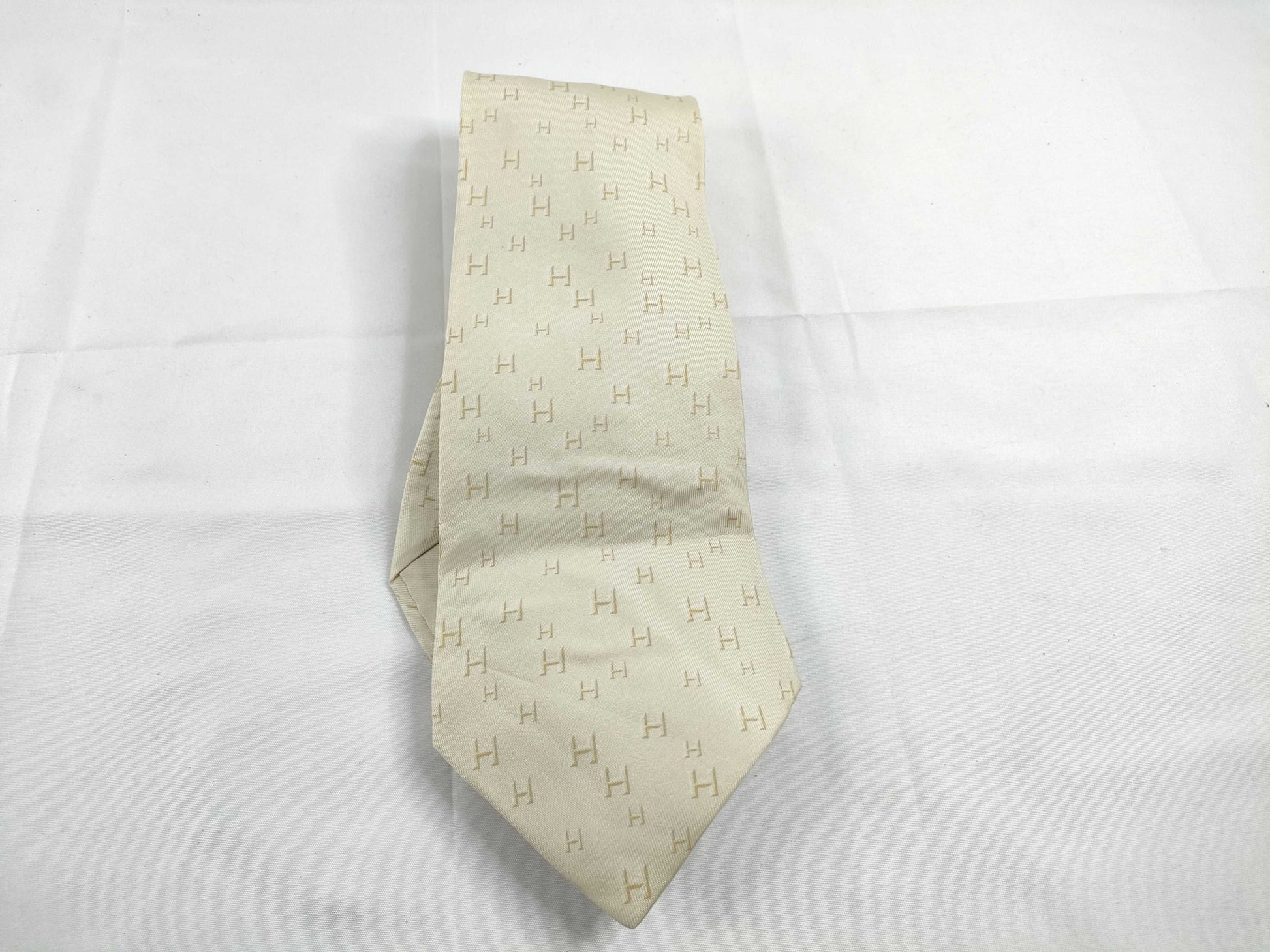 HERMES Hermes Tie Cream Other Accessories