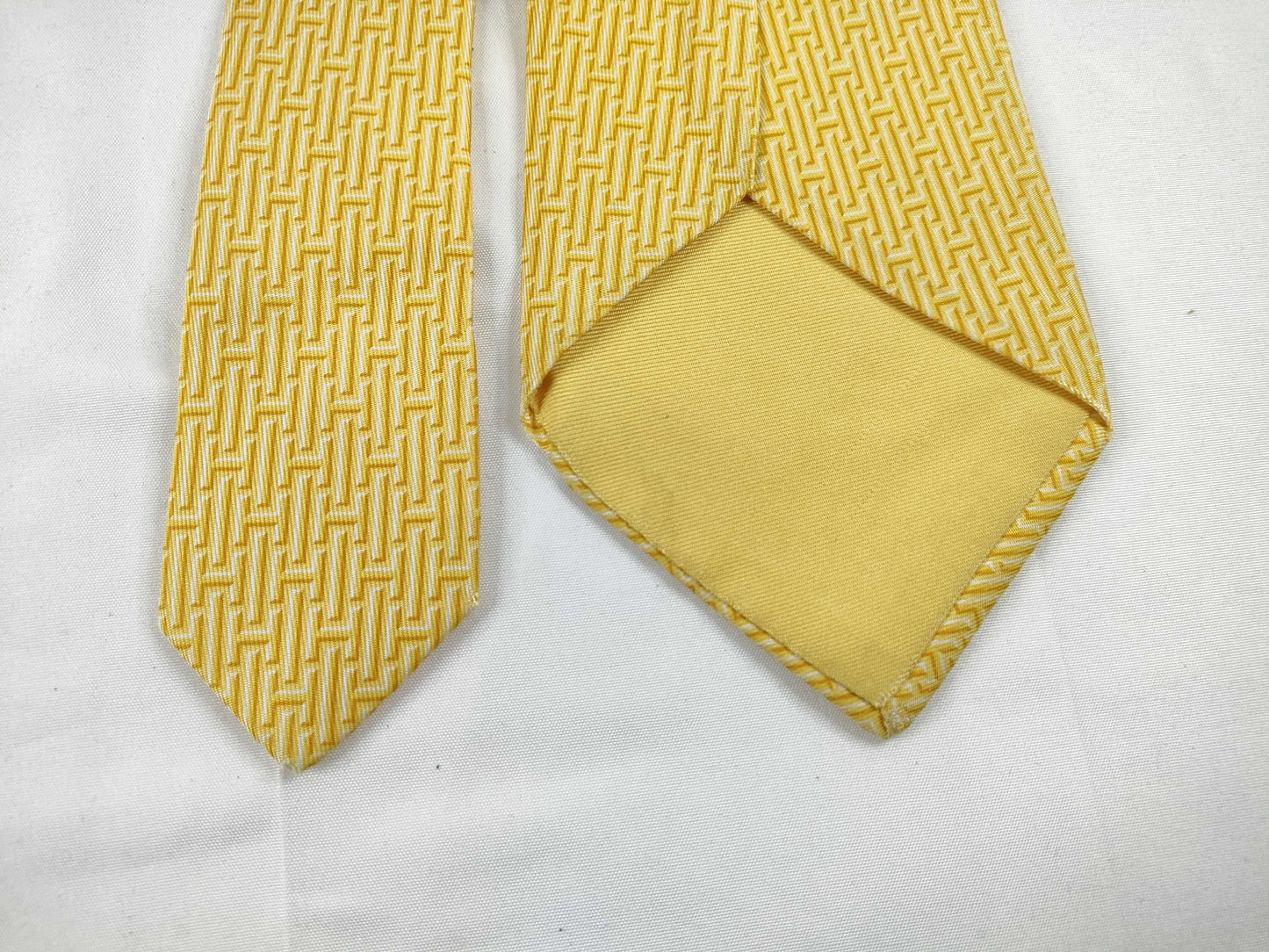 HERMES Hermes Tie Yellow Other Accessories