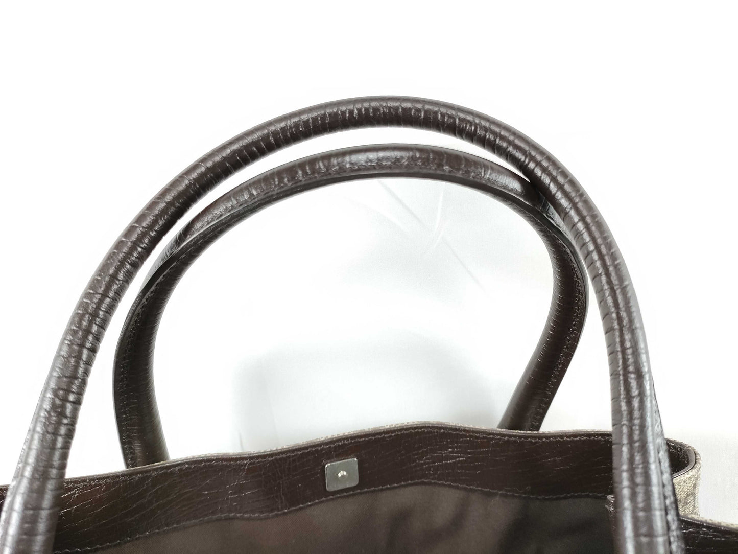 GUCCI GG Supreme Tote Bag 131220 Brown Tote Bag