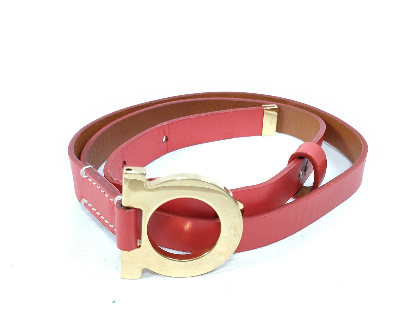 Salvatore Ferragamo Gancini Leather Belt