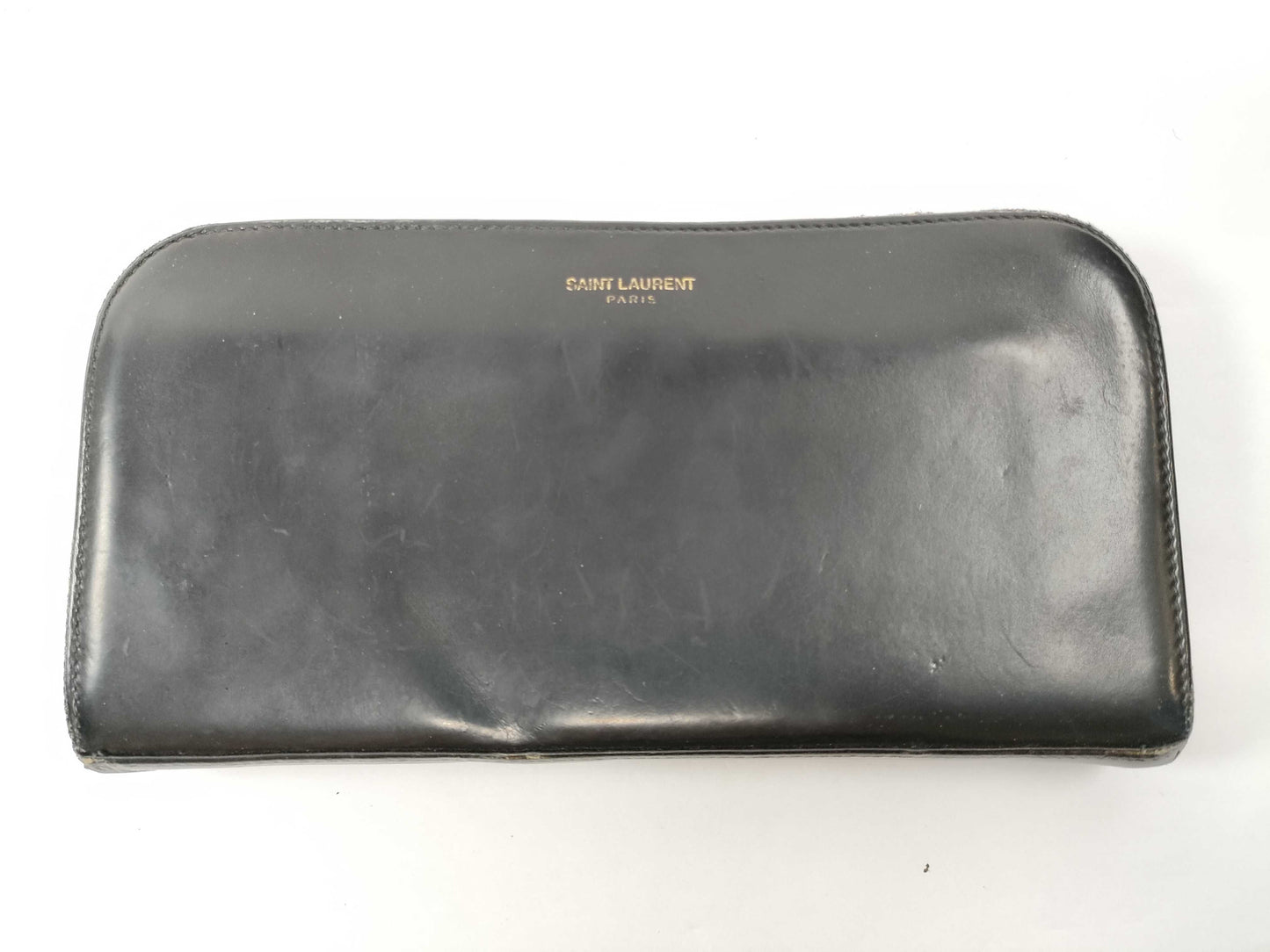 SAINT LAURENT Long Wallet with Round Zipper
