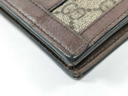 GUCCI Ophidia Sherry Line Folding Wallet GG Supreme Wallet