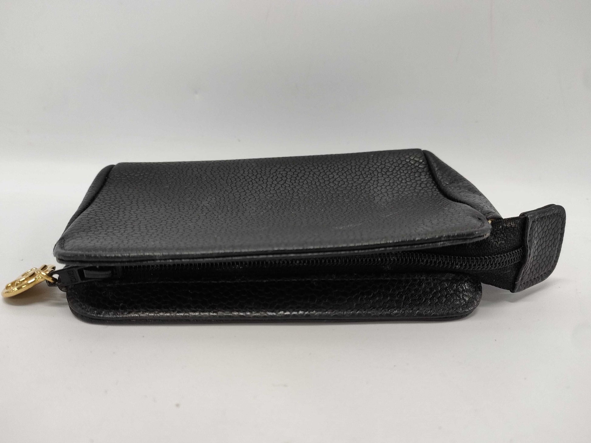 CHANEL Mini Pouch with Large Coco Mark, Caviar Skin, Black