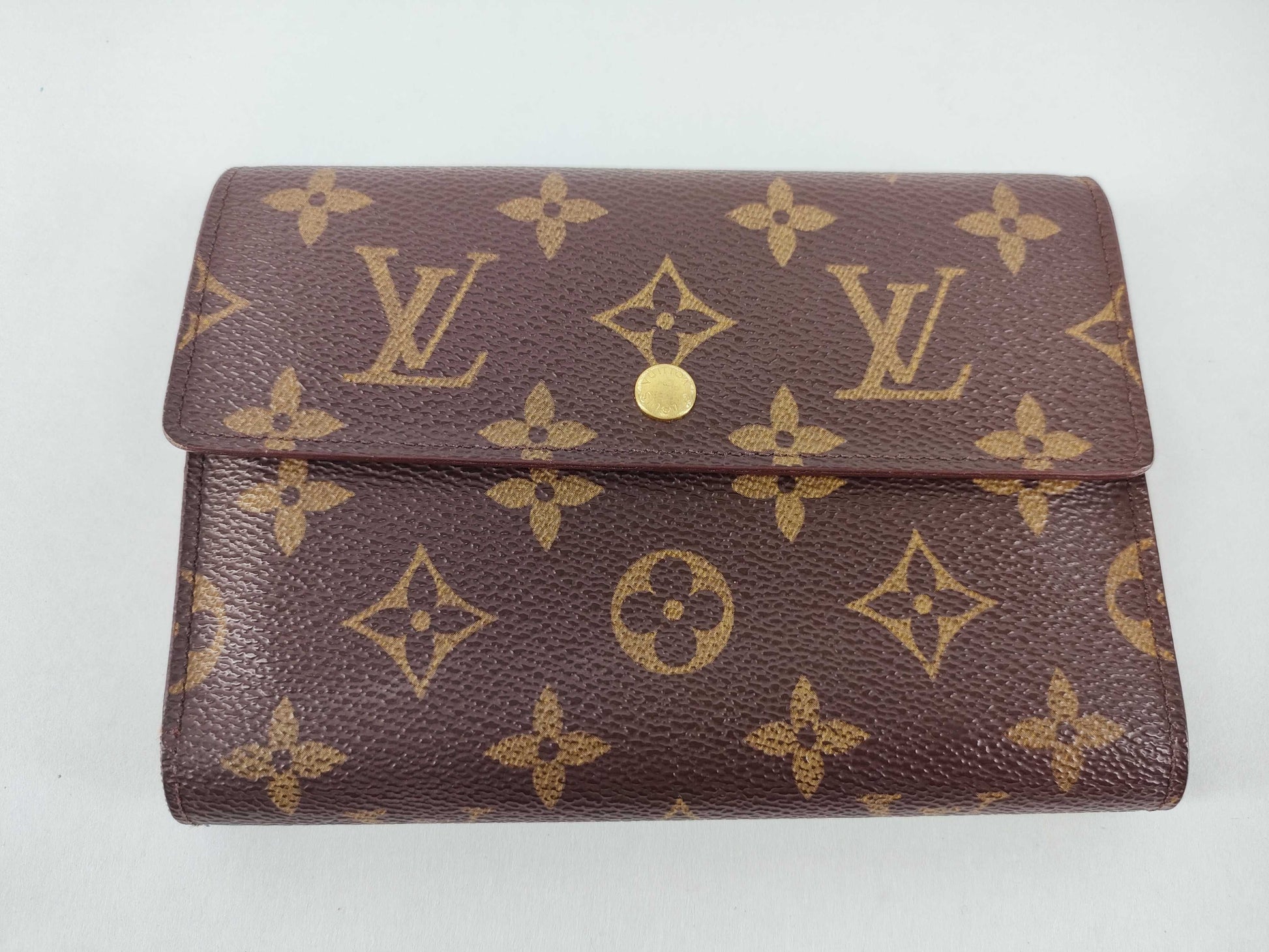 LOUIS VUITTON Monogram Porte Tresor Etui Papier Monogram Wallet M61202 SP0996