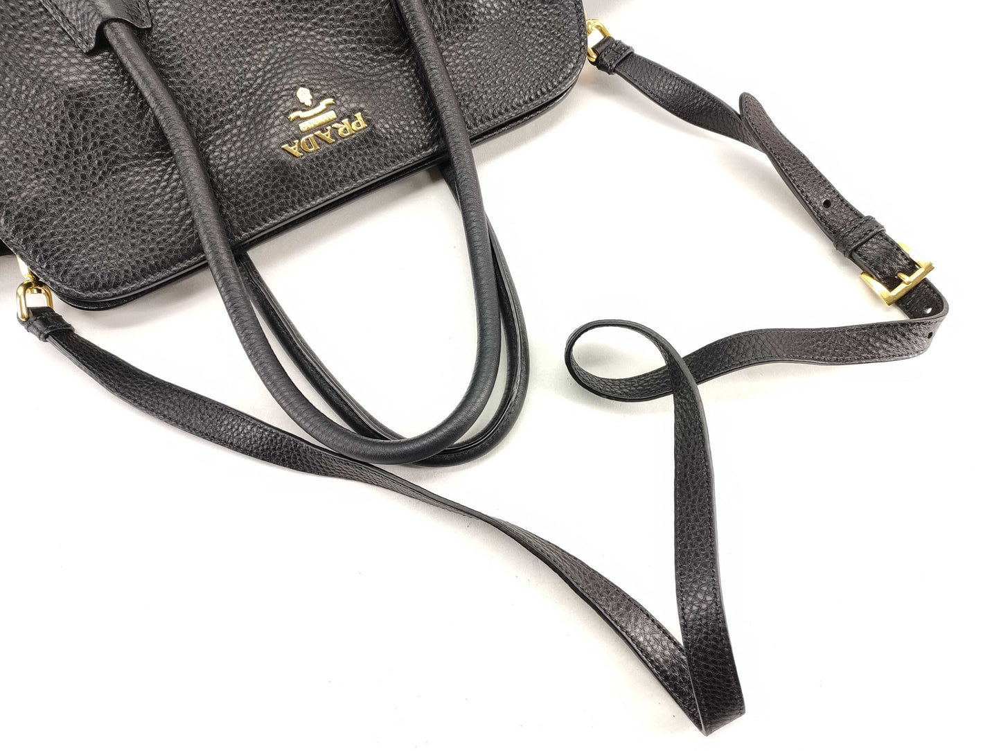 PRADA Prada 2-Way Handbag BN2655 Accessories: Dust Bag, Shoulder Strap, Tote Bag