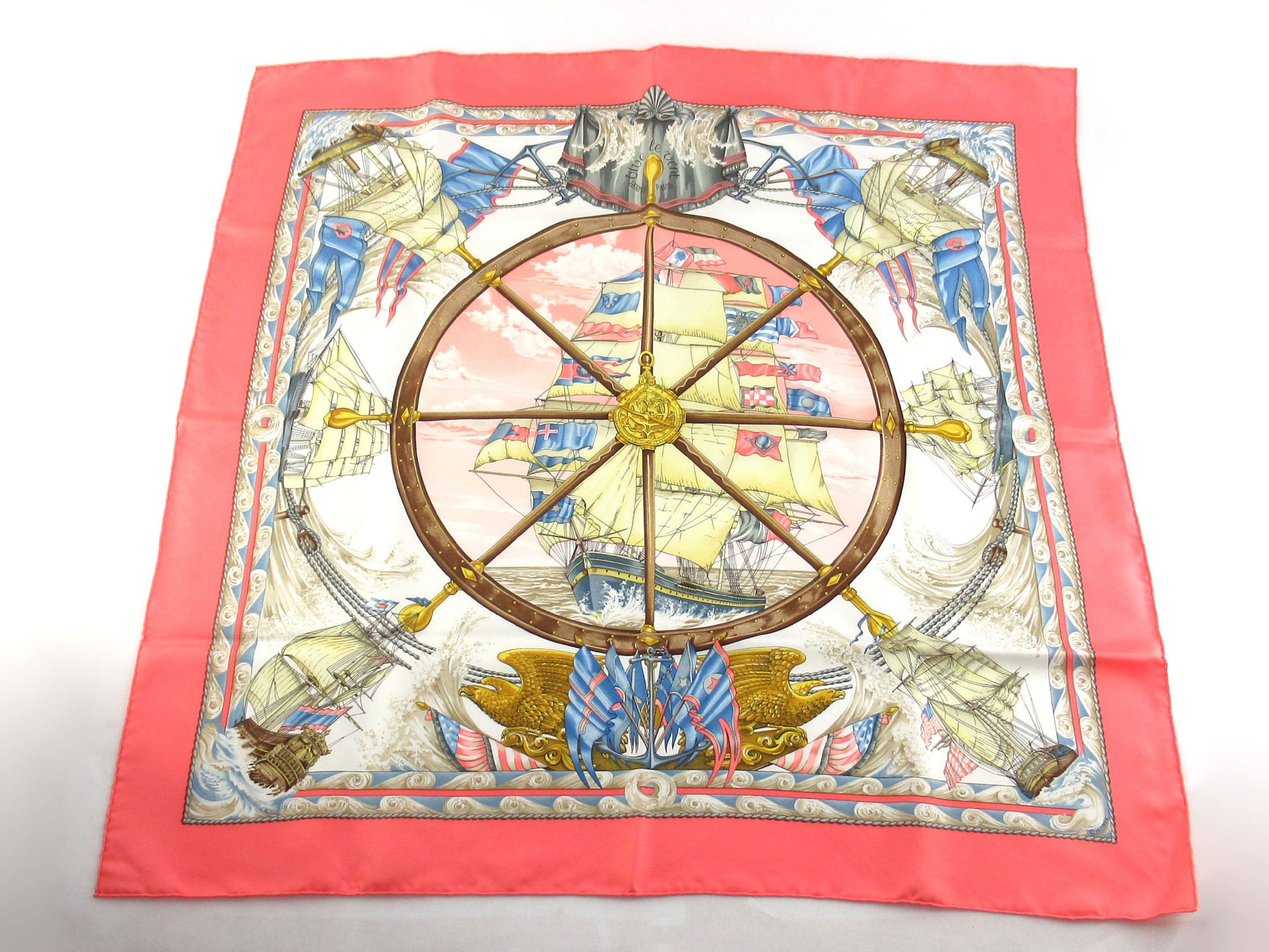HERMES Carré 90 VIVE LE VENT Scarf Accessories: Box and other accessories