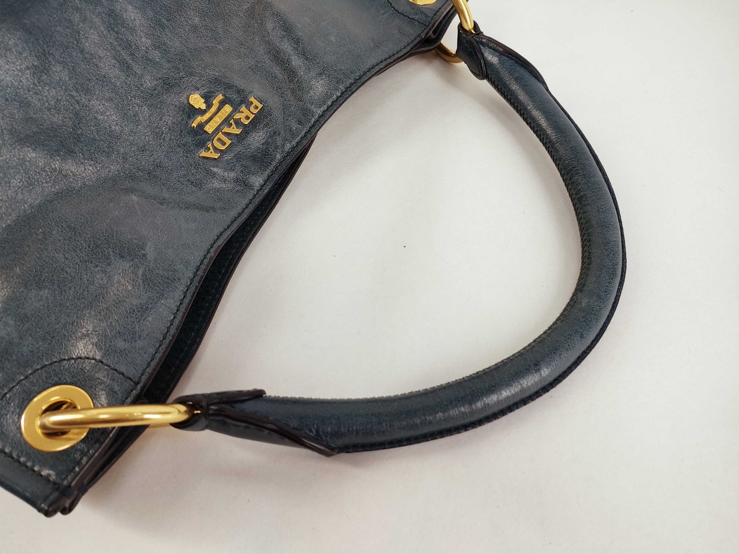 PRADA Prada one-shoulder blue shoulder bag