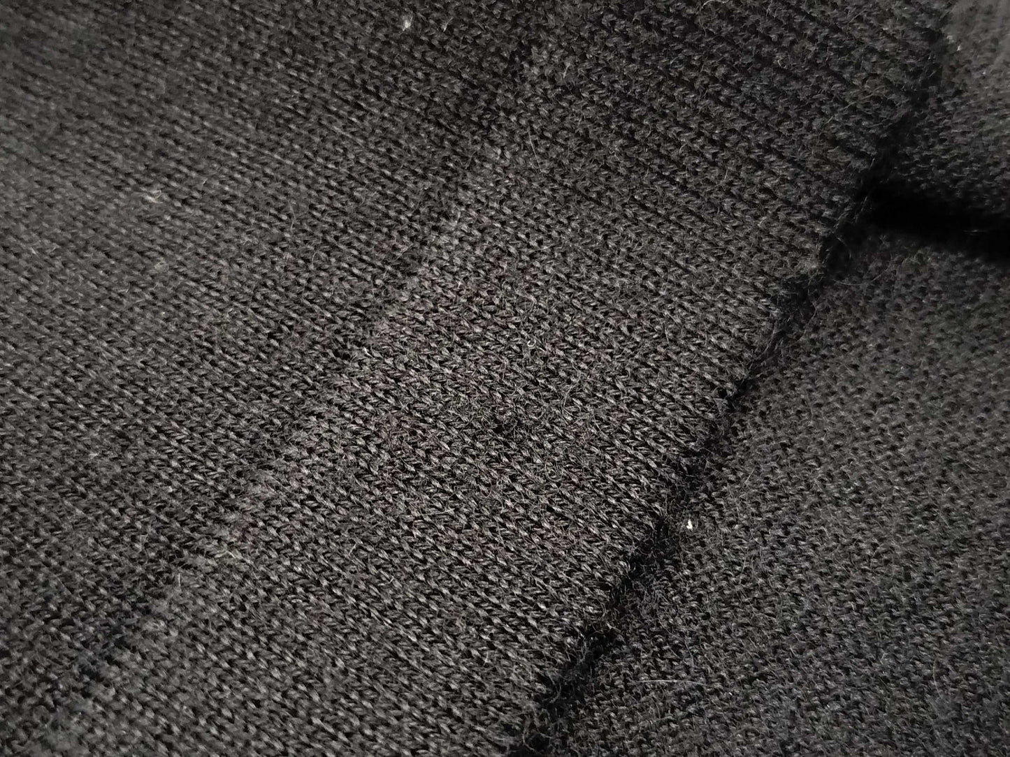 CHANEL CHANEL Knit Top P40352K02944 #34 Windmill Coco Mark Black Cashmere and Silk Top