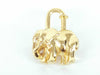 HERMES Cadena Bag Charm Elephant Gold Charm