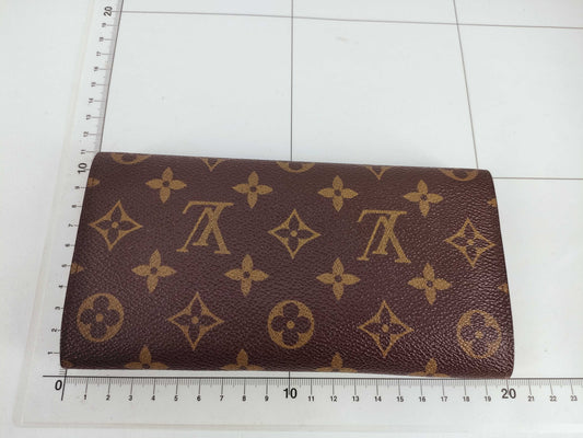 LOUIS VUITTON Monogram Louis Vuitton Long Wallet Porte Monnaie Credit Monogram 874 Wallet