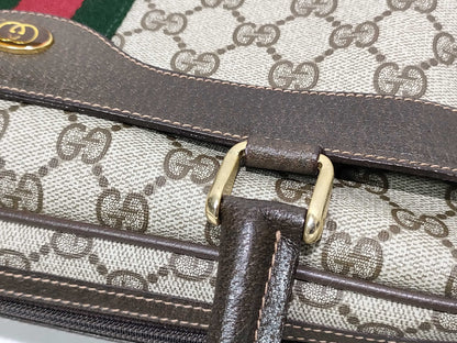 GUCCI Old Gucci GG Pattern Handbag with Shoulder Strap