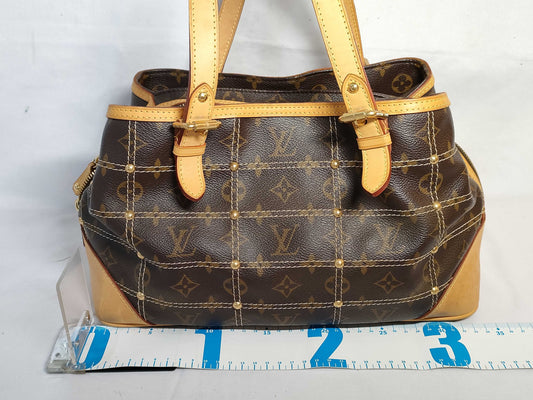 LOUIS VUITTON Monogram Rivet AR0047 Handbag