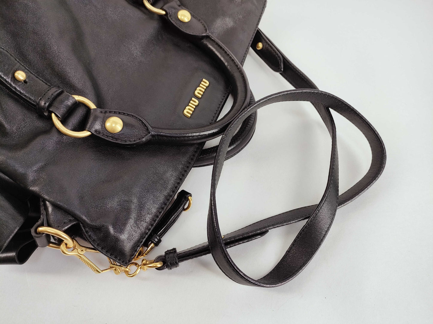 Miu Miu Handbag Shoulder Bag 2-way Leather Handbag