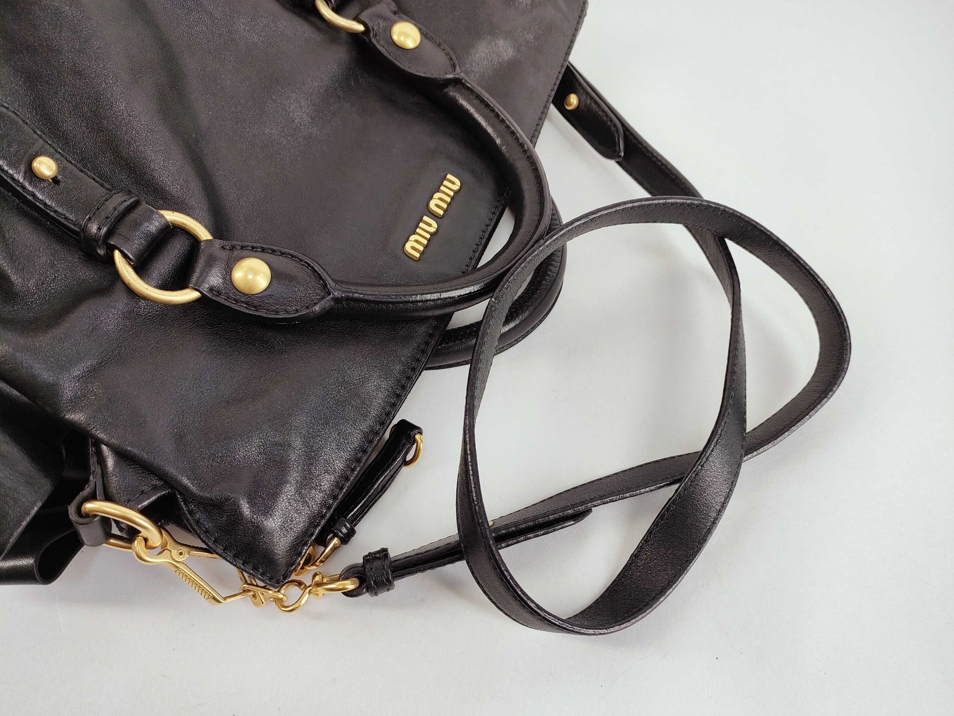 Miu Miu Handbag Shoulder Bag 2-way Leather Handbag