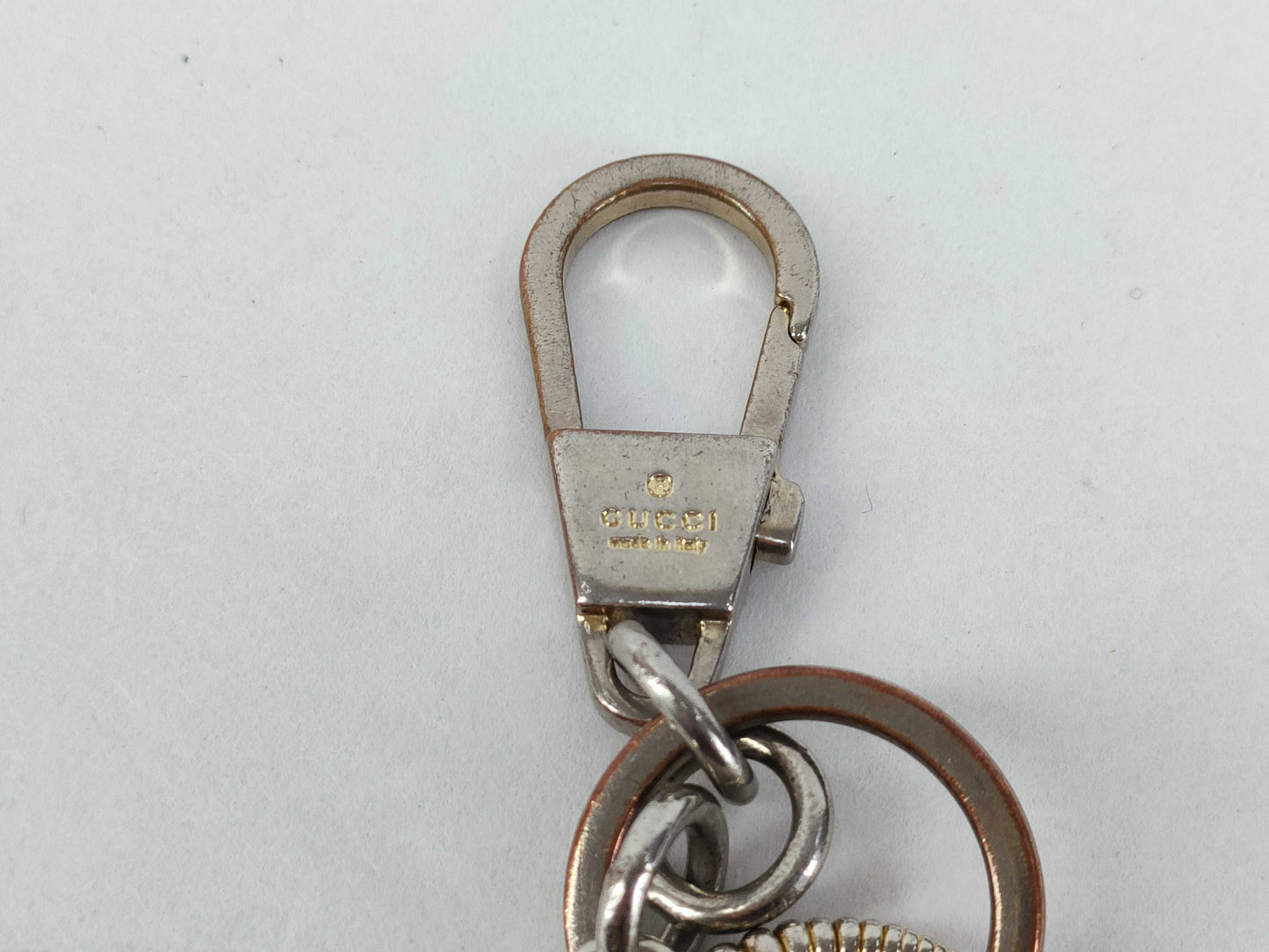 GUCCI GG Gucci Double GG Key Ring Charm Charm