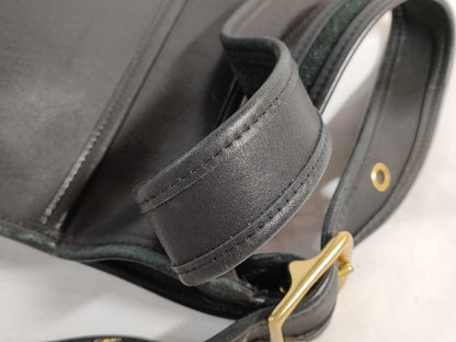 COACH COACH Shoulder Bag Old Coach Leather Black Shoulder Bag