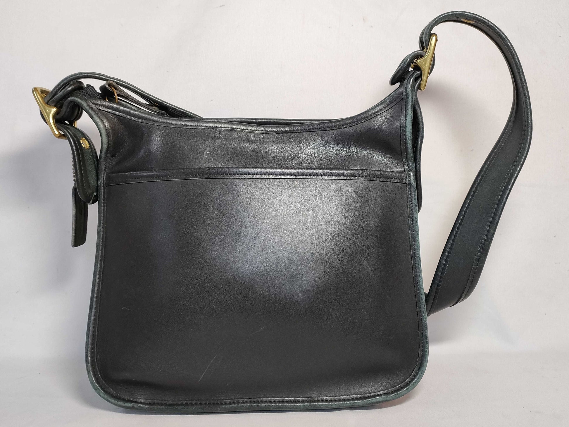 COACH COACH Shoulder Bag Old Coach Leather Black Shoulder Bag