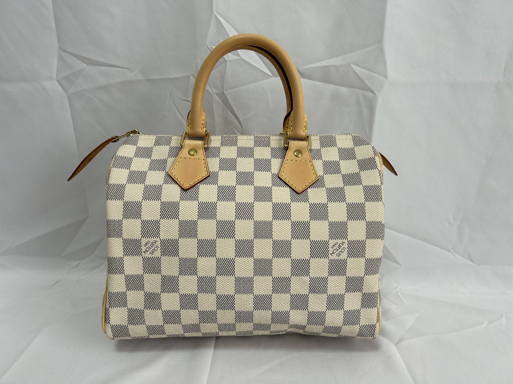LOUIS VUITTON Damier Azur Speedy 25 Handbag