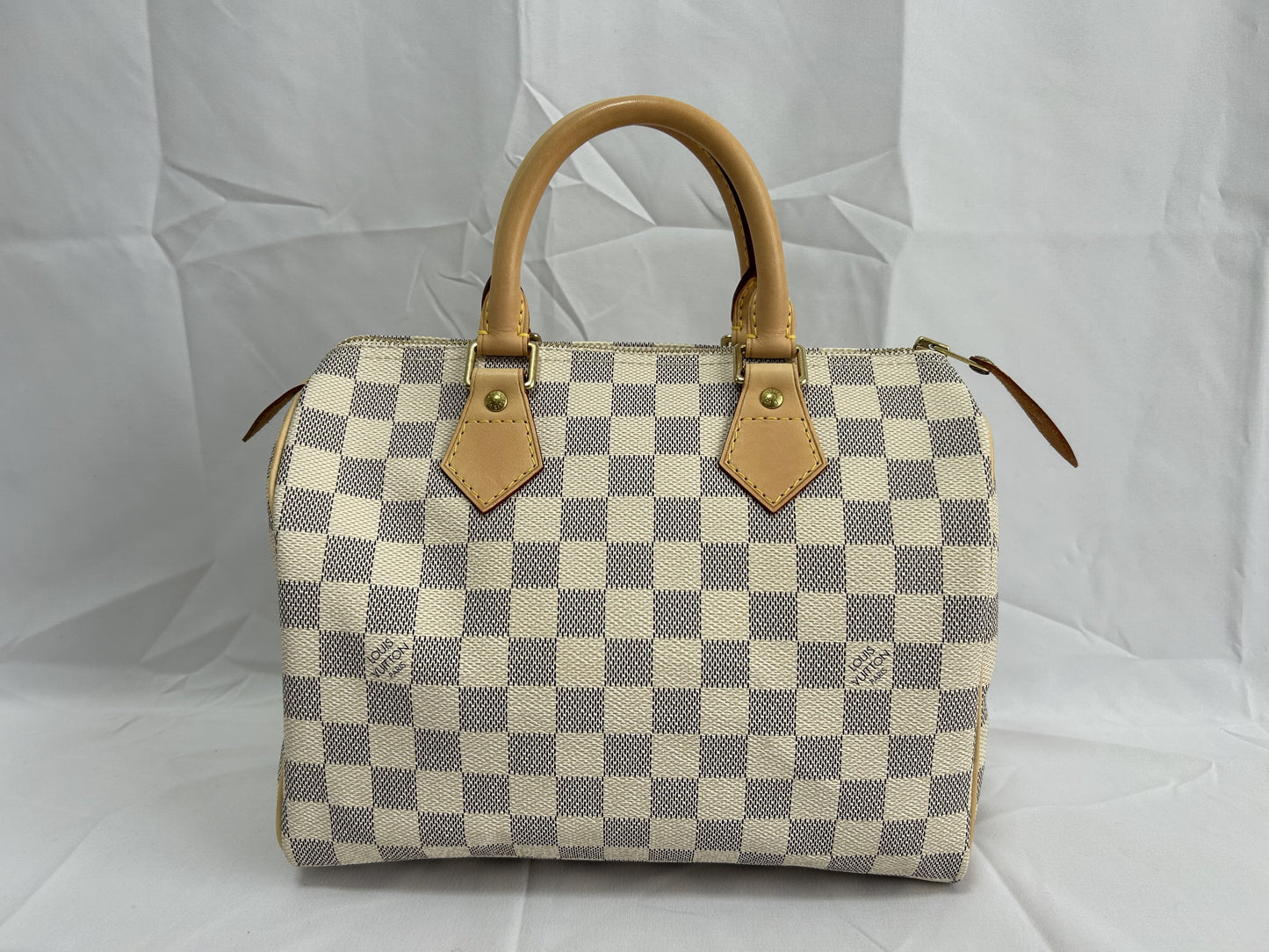 LOUIS VUITTON Damier Azur Speedy 25 Handbag