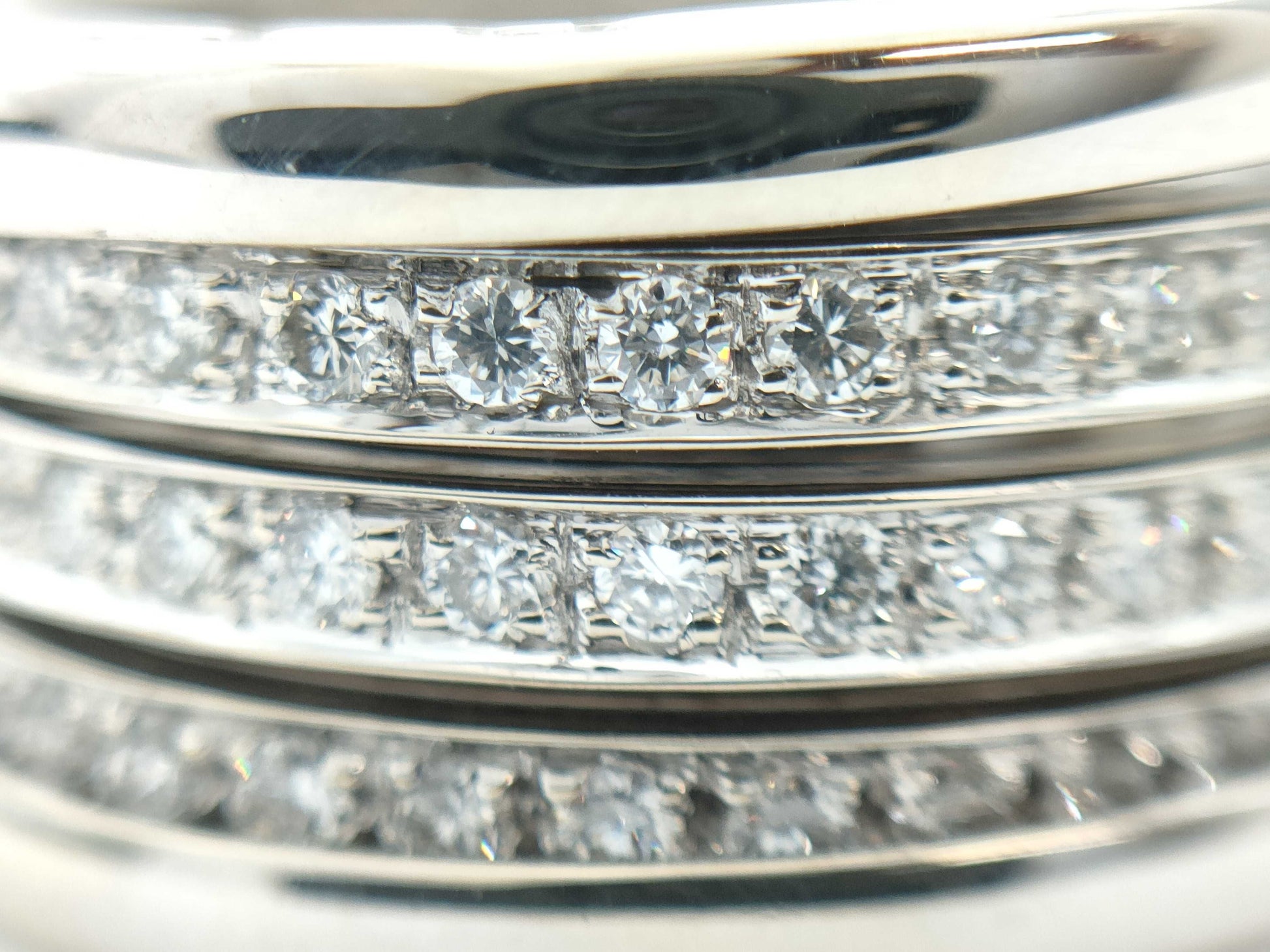 BVLGARI B.zero1 #49 Diamond WG 750 12.3g Ring 