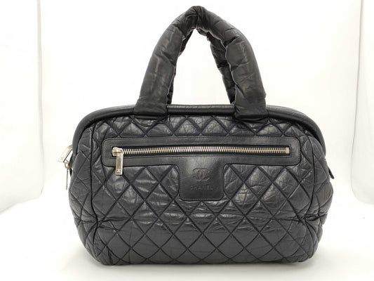 CHANEL Handbag Coco Dark Navy Tote Bag