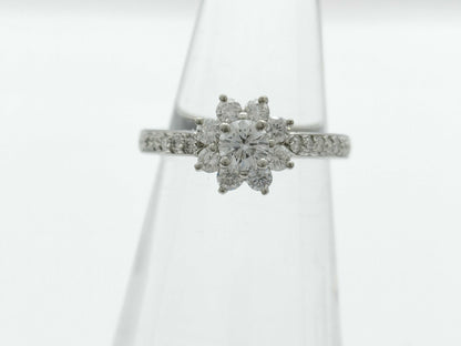 Tiffany & Co. Flora Diamond PT950 4.5g Ring 