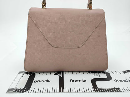 Valextra Mini Iside Handbag in Powder Pink Soft Calfskin