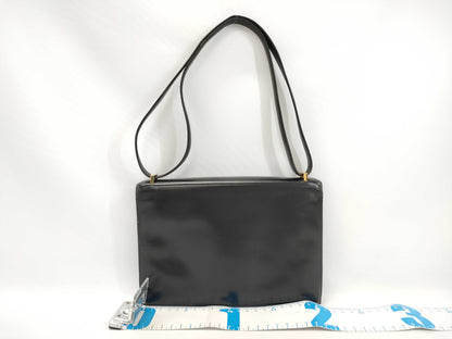 HERMES HERMES Shoulder Bag Alcazar Black Box Calf ○D Stamp Handbag