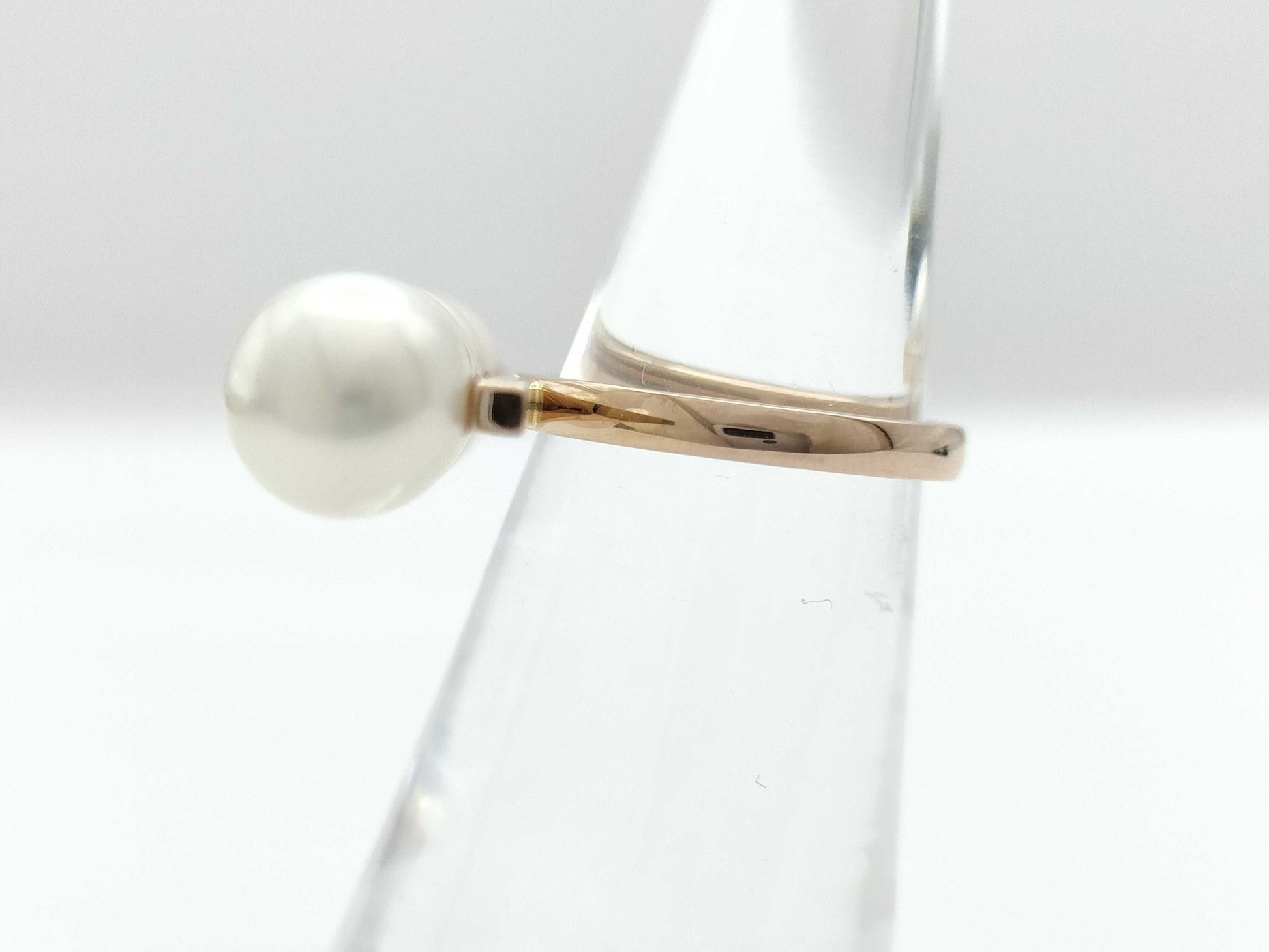 TASAKI Balance Signature Pearl Ring, 8.2mm-8.3mm Diameter, 750g, 8.5g 