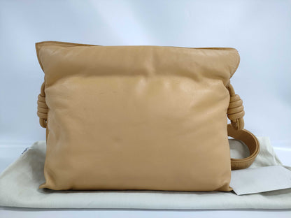 LOEWE Flamenco Clutch Puffer Bag A411FC1X67 Shiny Napalamskin Shoulder Bag