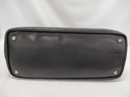 CHANEL CHANEL Tote Bag On the Road/Wild Stitch Black Caviar Skin Large Tote Bag
