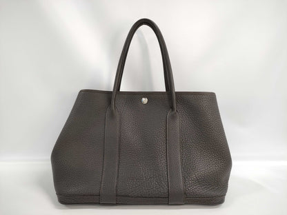 HERMES Garden Party PM Tote Bag with Ebene Negonda T Stamp
