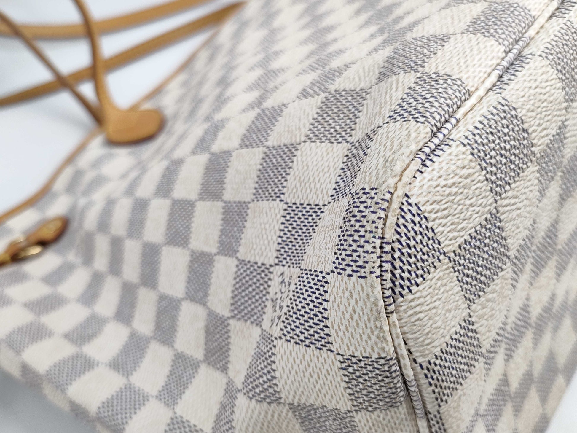 LOUIS VUITTON Azur Neverfull MM N51107 SA3171 Tote Bag