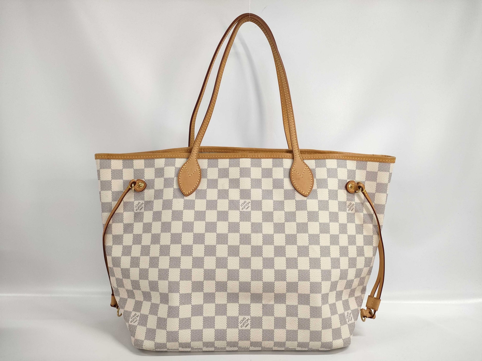 LOUIS VUITTON Azur Neverfull MM N51107 SA3171 Tote Bag