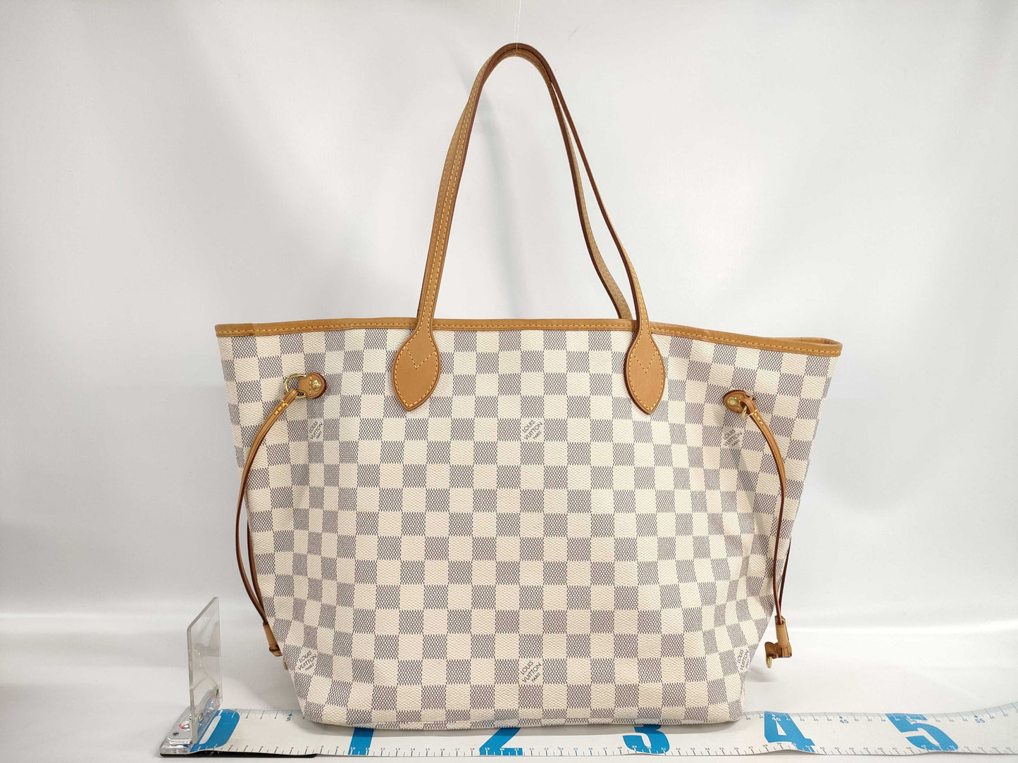 LOUIS VUITTON Azur Neverfull MM N51107 SA3171 Tote Bag